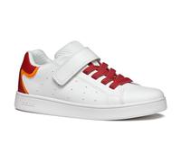 Geox J Eclyper Boy A, Zapatillas Niños, Blanco Orange, 39 EU