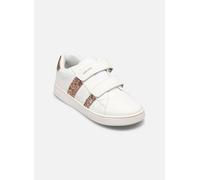 Geox J Eclyper Girl A, Zapatillas, Blanco Rosa Dorado, 27 EU