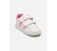 Geox J ECLYPER Girl A, Zapatillas, White/Fuchsia, 34 EU