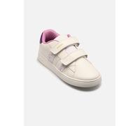 Geox J ECLYPER Girl A Sneaker, White/Multicolor, 34 EU