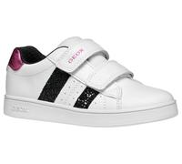 Geox J ECLYPER Girl A, Zapatillas, Blanco/Negro/Rosa, 29 EU
