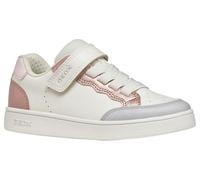 Geox J ECLYPER Girl B - Zapatillas Deportivas, Color Blanco/Rosa, Talla 27 EU