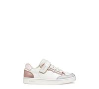 Geox J ECLYPER Girl B - Zapatillas Deportivas, Color Blanco/Rosa, Talla 36 EU