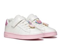 Geox J ECLYPER Girl F - Zapatillas Deportivas, Color Blanco/Rosa Oscuro, Talla 32 EU