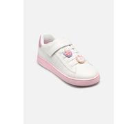 Geox J Eclyper Girl F, Zapatillas, White Dk Pink, 28 EU