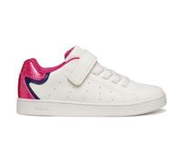 Geox J Eclyper Girl, Zapatillas, Color Blanco Fucsia, 33 EU