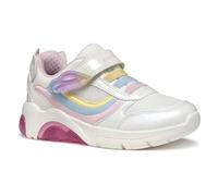 Geox J FADINLIGHT Girl A, Zapatillas, White/Multicolor, 35 EU