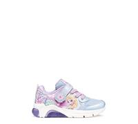 Geox J FADINLIGHT Girl C - Zapatillas Deportivas, Color Morado y Azul, Talla 26 EU