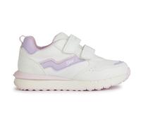 Geox J Fastics Girl A - Zapatillas Deportivas para niña, Blanco/Morado, 24 EU