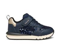 Geox J Fastics Girl Sneaker, Azul Marino/Platino, Talla 32 EU, Navy Platinum, 32 EU