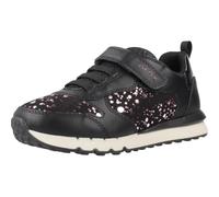 Geox J Fastics Girl, Zapatillas, Negro/Morado, 27 EU