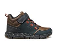 Geox J FLEXYPER Boy B ABX Ankle Boot, azul marino/marrón, talla 33 EU, Marino Marrón, 33 EU