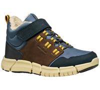 Geox J Flexyper Boy B ABX, Bota de Tobillo, Marrón y Azul, 38 EU