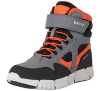 Geox J Flexyper Boy B Abx, Botas para Niños, (Grey/Orange), 30 EU