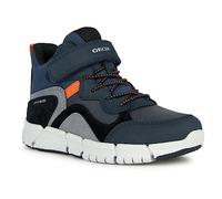 Geox J Flexyper Boy B Abx, Botas para Niños, Multicolor (Navy/Orange), 37 EU