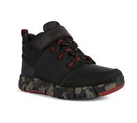 Geox J Flexyper Boy B Abx, Botas para Niños, Negro (Black/Red), 33 EU
