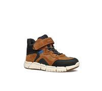 Geox J FLEXYPER Boy B ABX, Botín, LT Brown/Black, 33 EU