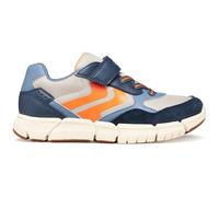 Geox J FLEXYPER Boy B Sneaker, LT Grey/Navy, 34 EU