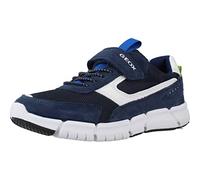 Geox J Flexyper Boy, Zapatillas, Azul Marino y Blanco, 31 EU