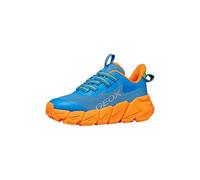 Geox J FLEXYPER Fast Boy - Zapatillas Deportivas LT Azul/Naranja, Talla 31 EU