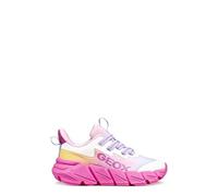 Geox J FLEXYPER Fast Girl Sneaker, Fucsia/Multicolor, 38 EU