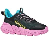 Geox J Flexyper Fast Girl, Zapatillas, Negro, Multicolor, 29 EU