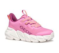 Geox J FLEXYPER Fast Girl, Zapatillas, Pink/Yellow, 28 EU