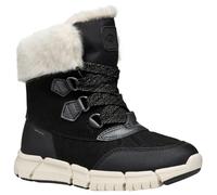 Geox J FLEXYPER Girl B AB, Bota de Nieve, Black/Milk, 28 EU