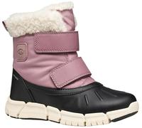 Geox J Flexyper Girl B AB, Bota de Tobillo, Rosa Antigua Negra, 39 EU