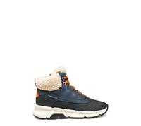 Geox J FLEXYPER Plus Boy Ankle Boot, azul marino/DK naranja, 35 EU, Navy Dk Orange, 35 EU