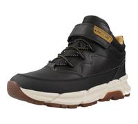 Geox J FLEXYPER Plus Boy, Barco Ankle para Niños, Black/DK Yellow, 32 EU