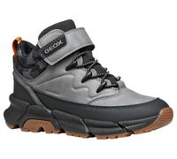 Geox J Flexyper Plus Boy, Bota de Tobillo, Gris/Negro, 28 EU