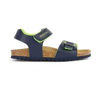 Geox J Ghita Boy B, Sandalia, Navy Fluorescent Yellow, 24 EU