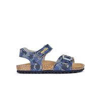 Geox J Ghita Boy B, Sandalias para Niño, Multicolor (Grey/Navy), 34 EU