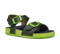 Geox J Ghita Boy C, Sandalia, Dk Green/Lime, 32 EU