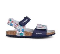 Geox J Ghita Boy E, Sandalia, Navy Multicolor, 33 EU