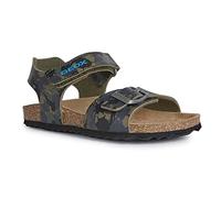 Geox J GHITA BOY, Sandalias para Niños, CAMOUFLAGE GREEN, 27 EU