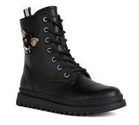 Geox J Gillyjaw Girl A, Botas Militar, Black 2, 28 EU