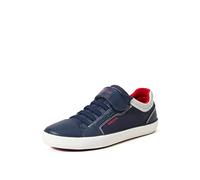 Geox J Gisli Boy A, Zapatillas Niños, Multicolor Navy Red 735, 24 EU