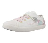 Geox J GISLI Girl C, Zapatillas, White/Pink, 27 EU
