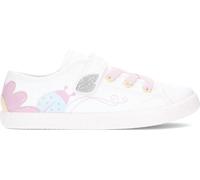 Geox J GISLI Girl C, Zapatillas, White/Pink, 34 EU