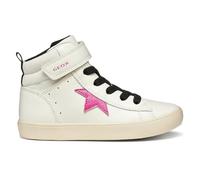 Geox J GISLI Girl Sneaker, LT Ivory/Fuchsia, 36 EU, Lt Marfil Fucsia, 36 EU