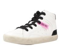 Geox J Gisli Girl, Zapatillas, Blanco y Negro, 30 EU