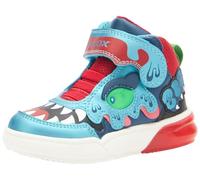 Geox J Grayjay Boy, Zapatillas, Lt Blue Red, 24 EU