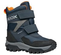 Geox J Himalaya Boy B AbxSnow - Botas para niño, azul marino/naranja, 7 UK