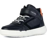Geox J Hyroo Boy A, Zapatillas Hombre, Negro, Naranja, 37 EU