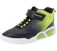 Geox J ILLUMINUS Boy B, Zapatillas, Black/Lime, 32 EU
