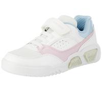 Geox J Illuminus Girl A, Zapatillas, Blanco, Rosa, 26 EU