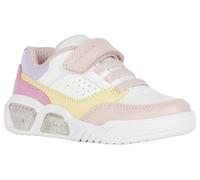 Geox J Illuminus Girl A, Zapatillas, White Multicolor, 34 EU