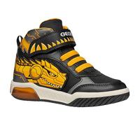 Geox J INEK Boy A, Zapatillas, Black/Yellow, 24 EU
